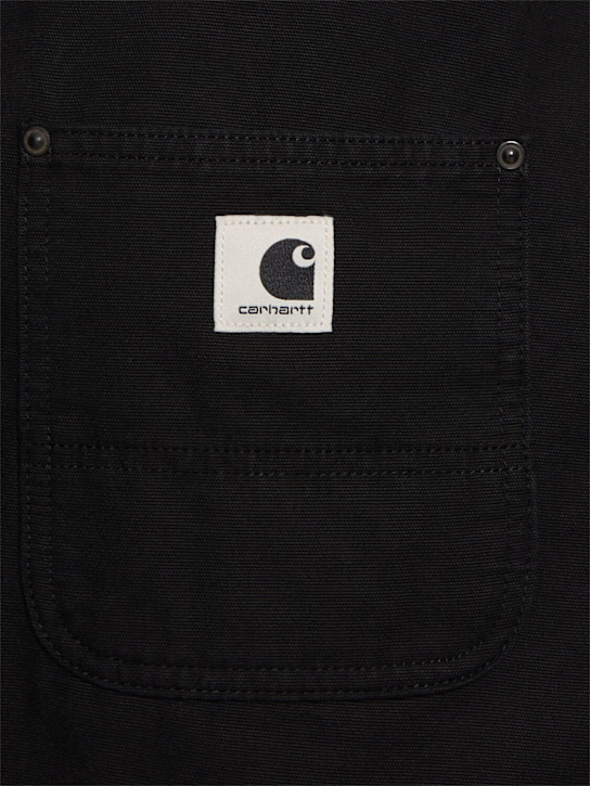 Carhartt WIP: Falda de algodón - Black Stone Was - women_4 | Luisa Via Roma