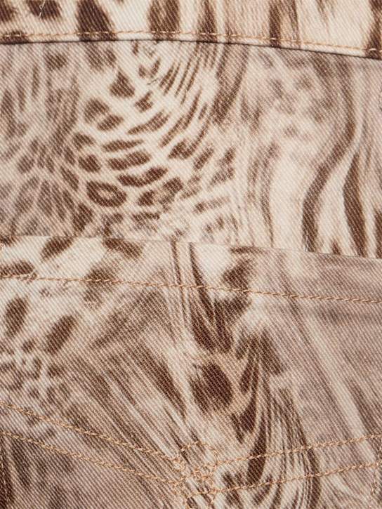 Leopard print mid rise boyfriend jeans - Blumarine - Women  | Luisaviaroma