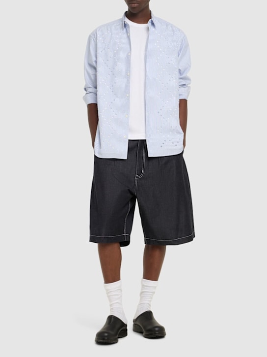 Comme des Garçons Homme: wide fit牛仔短裤 - men_1 | Luisa Via Roma