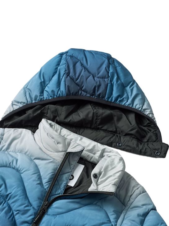 Molo: Recycled polyester puffer jacket - ブルー - kids-boys_1 | Luisa Via Roma