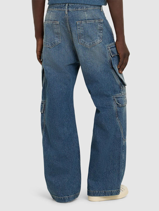 Rick Owens DRKSHDW: Double cargo denim jeans - Blue - men_2 | Luisa Via Roma