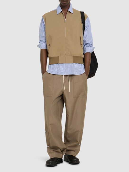 Cotton striped patchwork jacket - Comme des Garçons Homme - Men  | Luisaviaroma