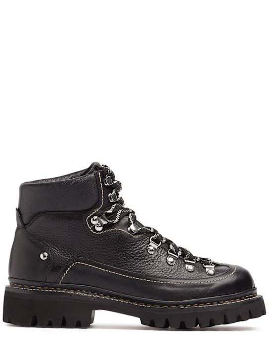 Dsquared2: Canadian leather hiking boots - men_0 | Luisa Via Roma