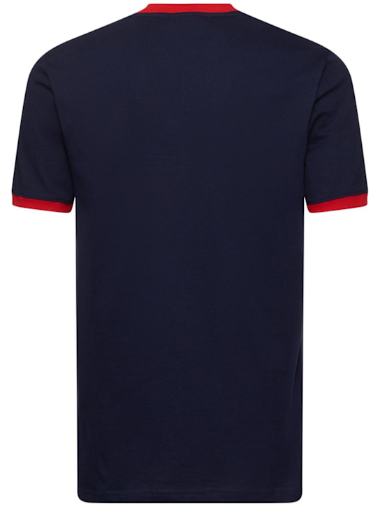 Sergio Tacchini: Supermac t-shirt - Maritime Blue - men_3 | Luisa Via Roma