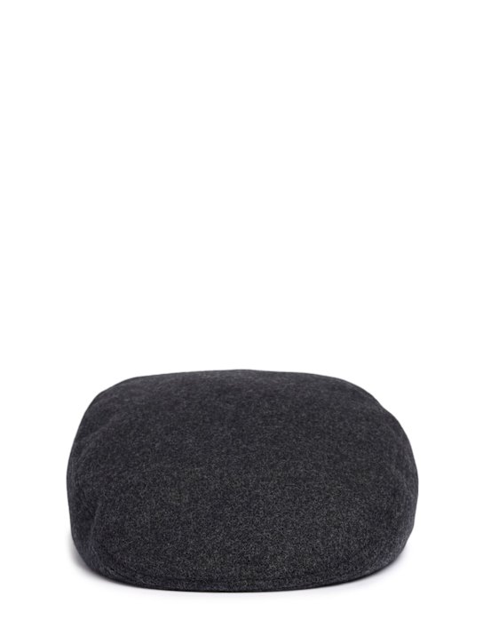 Jacquemus: Le Beret Valerie wool hat - Dark Grey - men_0 | Luisa Via Roma