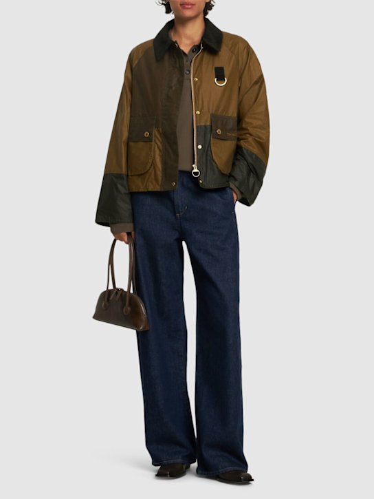 BARBOUR: Giacca corta Alma in cotone cerato - women_1 | Luisa Via Roma