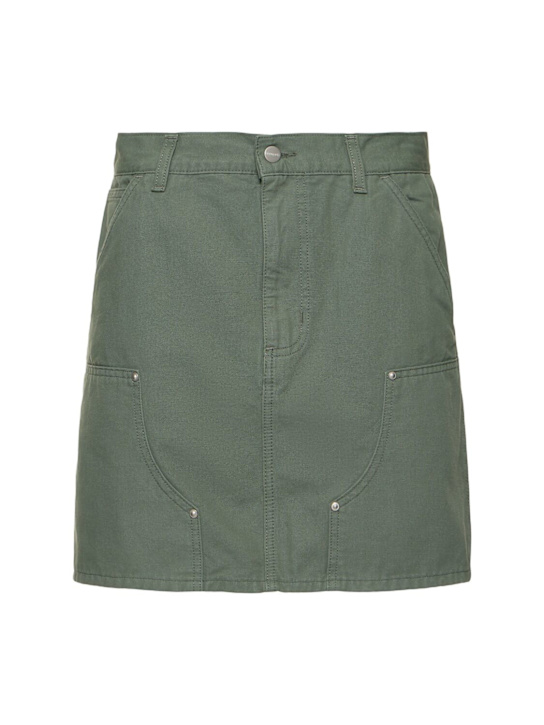 Carhartt WIP: Maeve double knee skirt - Park Green - women_0 | Luisa Via Roma