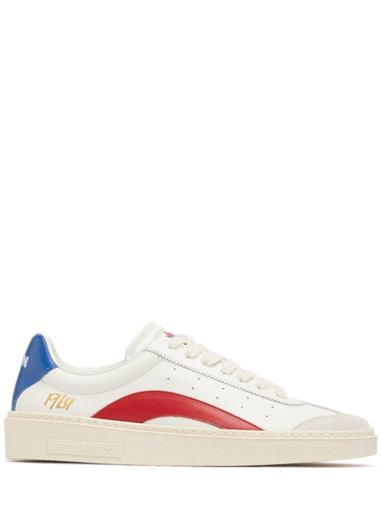 Dsquared2: Rider leather sneakers - men_0 | Luisa Via Roma