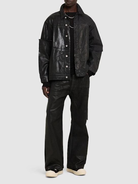 Rick Owens DRKSHDW: Geth denim jeans - Black - men_1 | Luisa Via Roma