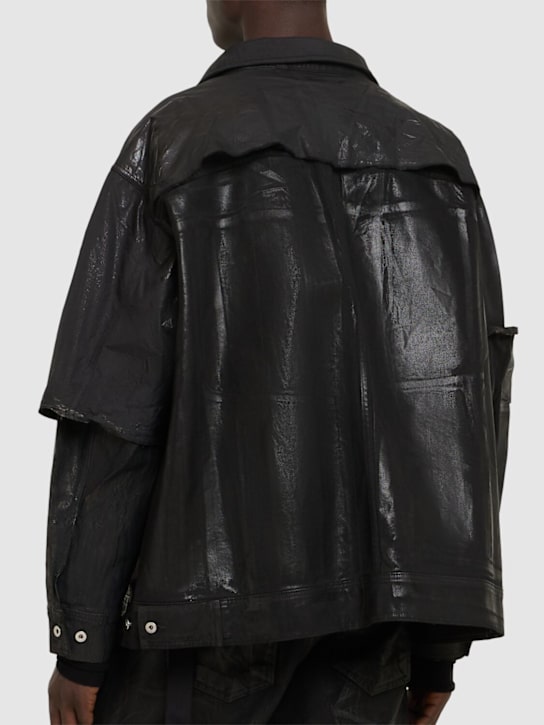 Rick Owens DRKSHDW: Jumbo worker jacket - Black - men_2 | Luisa Via Roma
