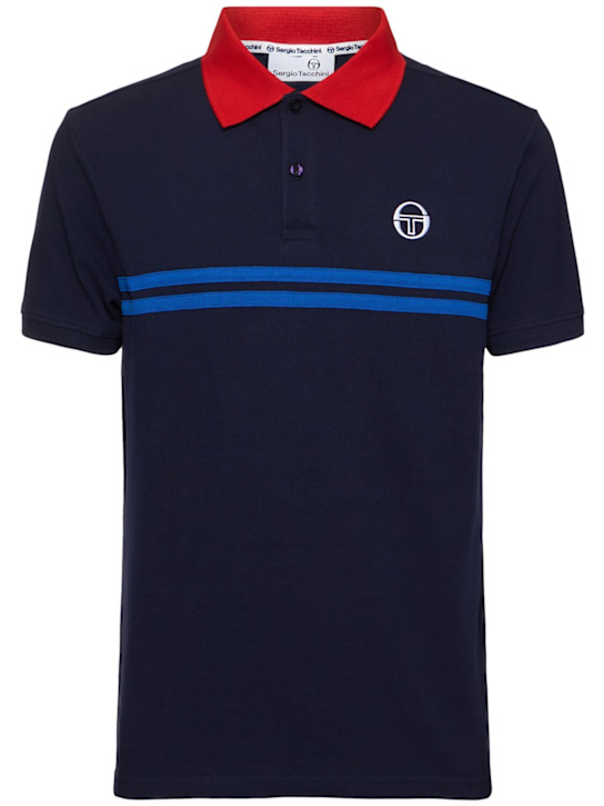 Sergio Tacchini: Supermac polo - Maritime Blue - men_0 | Luisa Via Roma