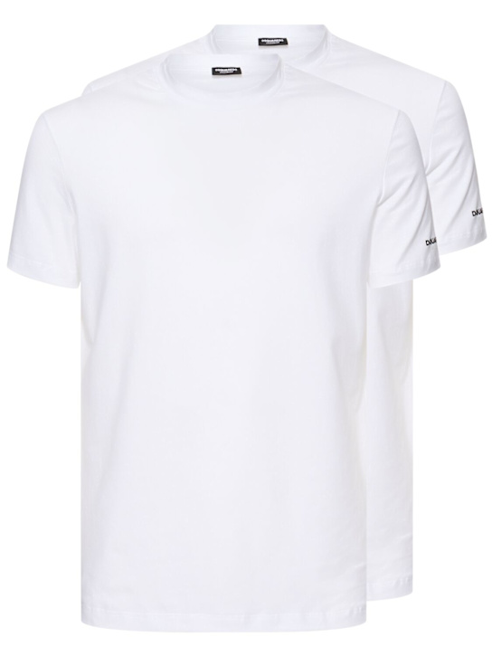 Dsquared2: ジャージーTシャツ 2枚パック - men_0 | Luisa Via Roma