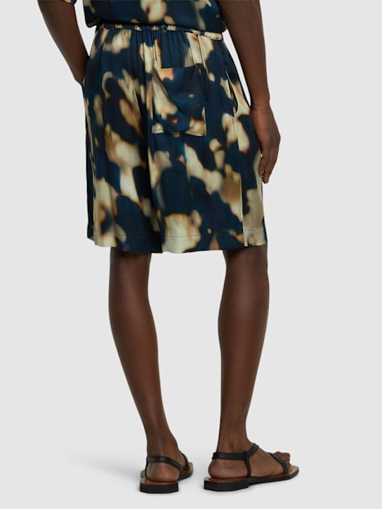 Laneus: Viscose Bermuda shorts - Multicolor - men_2 | Luisa Via Roma