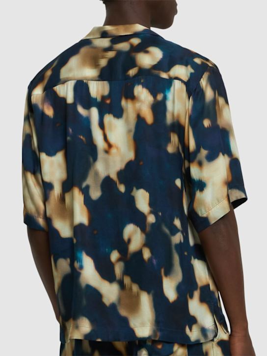 Laneus: Viscose short sleeve shirt - Multicolor - men_2 | Luisa Via Roma