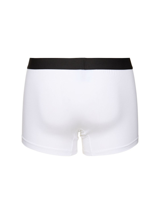 Dsquared2: Pack of 2 stretch cotton boxer briefs - Black/White - men_3 | Luisa Via Roma