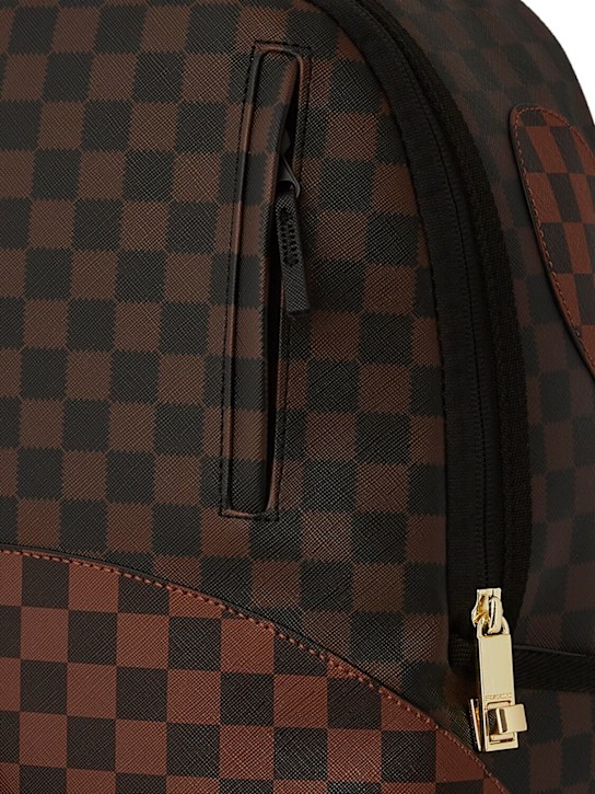 SPRAYGROUND: Printed canvas backpack - Brown - kids-boys_2 | Luisa Via Roma