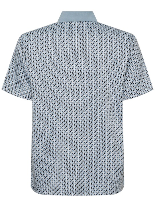 Sergio Tacchini: Paolo knit polo - Faded Denim - men_3 | Luisa Via Roma