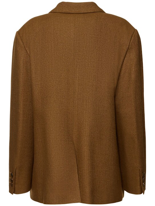Blazé Milano: Kallima Nightbreak silk blazer - Light Brown - women_4 | Luisa Via Roma