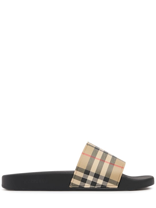 Burberry: Sandali Furley check - women_0 | Luisa Via Roma