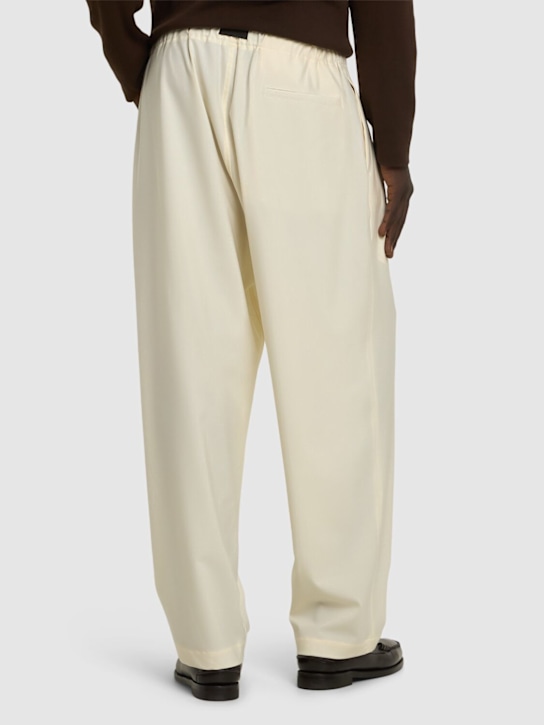 Seven Gauge: Tropical wool blend pants - Beige - men_2 | Luisa Via Roma
