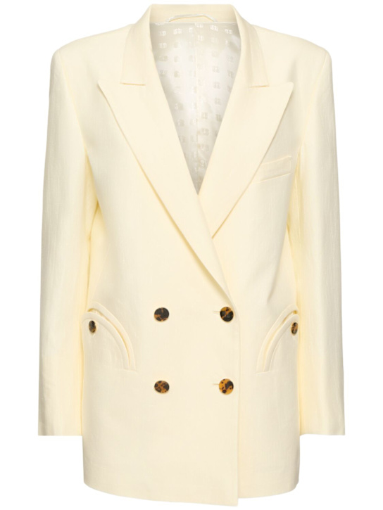 Blazé Milano: Odin Everynight linen blazer - women_0 | Luisa Via Roma