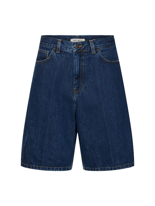 Carhartt WIP: Shorts loose fit Brandon in cotone - Celeste - women_0 | Luisa Via Roma