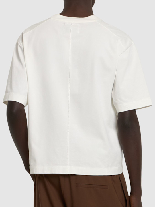 Seven Gauge: Heavy jersey short sleeve t-shirt - White - men_2 | Luisa Via Roma