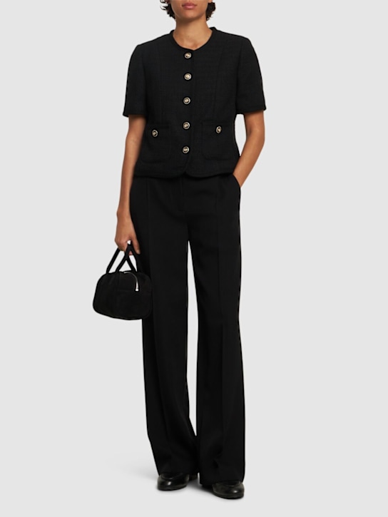 Dunst: Giacca Summer in tweed di misto cotone - Nero - women_1 | Luisa Via Roma