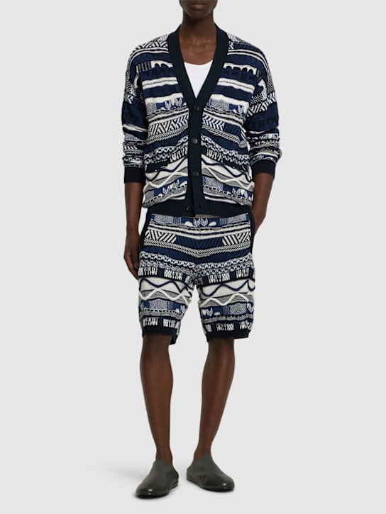 Laneus: Cardigan in maglia - Blu/Blue - men_1 | Luisa Via Roma