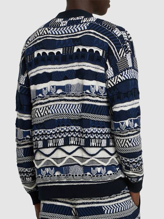 Laneus: Cardigan in maglia - Blu/Blue - men_2 | Luisa Via Roma