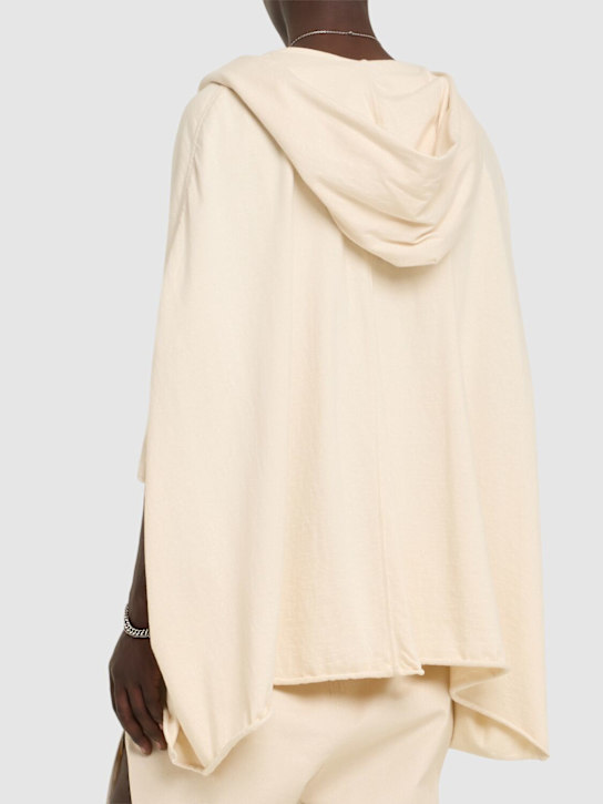 Rick Owens: Hooded kaftan - Natural - men_2 | Luisa Via Roma