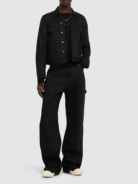 Rick Owens DRKSHDW: Geth denim jeans - Black - men_1 | Luisa Via Roma