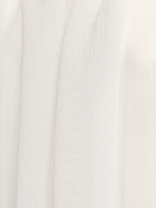 Blumarine: Georgette halter top - White - women_4 | Luisa Via Roma