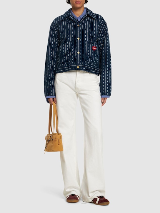 Carhartt WIP: Drewe jacket - Heart Blue Pins - women_1 | Luisa Via Roma