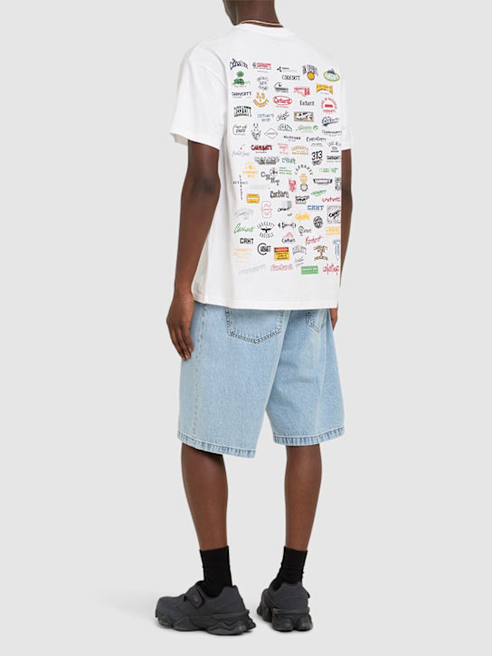 Carhartt WIP: Logo print cotton blend t-shirt - men_1 | Luisa Via Roma