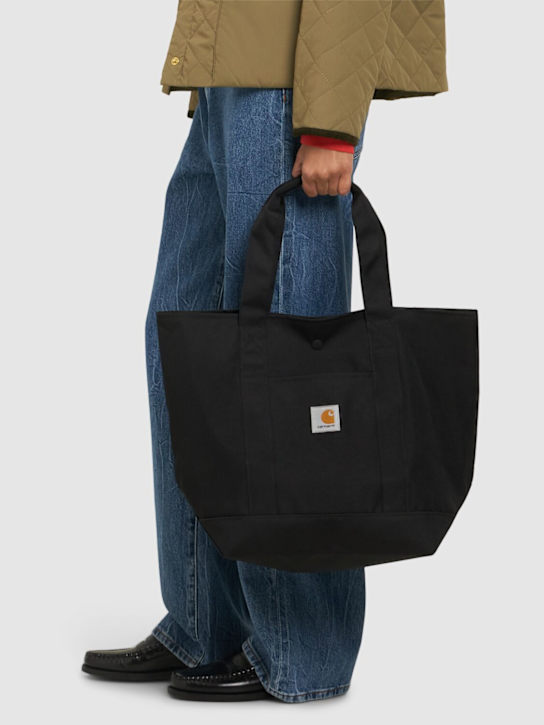 Carhartt WIP: Jacob cotton tote bag - Black - women_1 | Luisa Via Roma