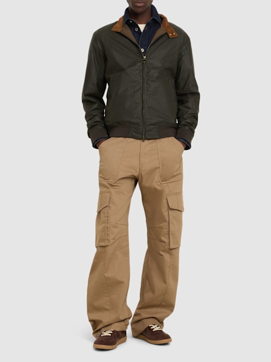 BARBOUR: Jacke aus gewachster Baumwolle "Royston" - men_1 | Luisa Via Roma