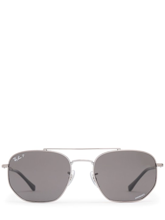 Ray-Ban: Occhiali da sole aviator Metal Revamp - Argento/Grigio - women_0 | Luisa Via Roma
