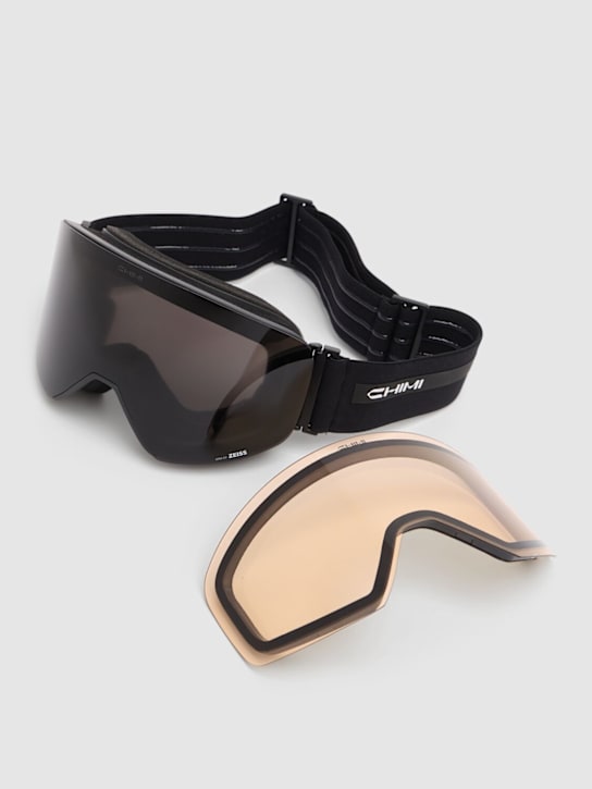 Chimi: 02 Black ski goggles - Black - men_1 | Luisa Via Roma