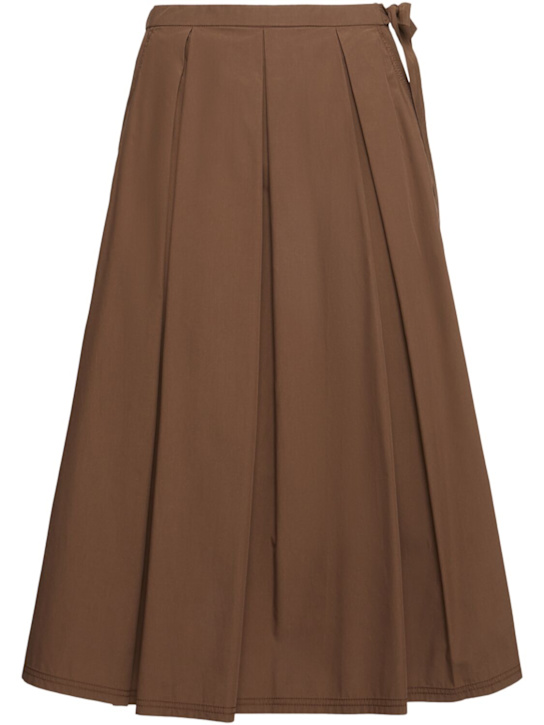 Weekend Max Mara: Folk コットンポプリンミディスカート - women_0 | Luisa Via Roma