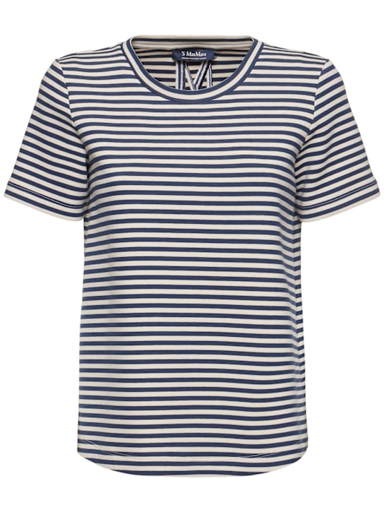 'S Max Mara: T-shirt Nancy in jersey scuba - women_0 | Luisa Via Roma