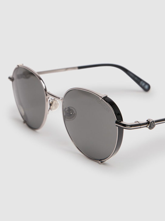 Moncler: Round metal sunglasses - women_1 | Luisa Via Roma