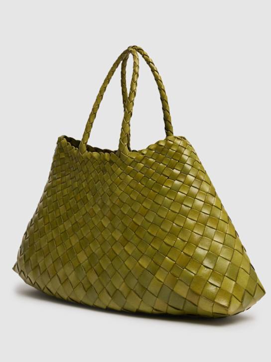 Dragon Diffusion: Santa Croce小号皮革单肩包 - Bamboo Green - women_4 | Luisa Via Roma