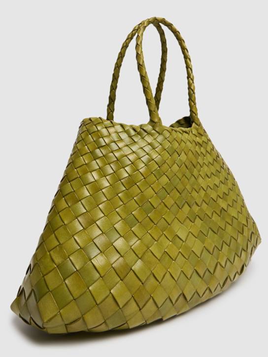 Dragon Diffusion: Santa Croce小号皮革单肩包 - Bamboo Green - women_2 | Luisa Via Roma