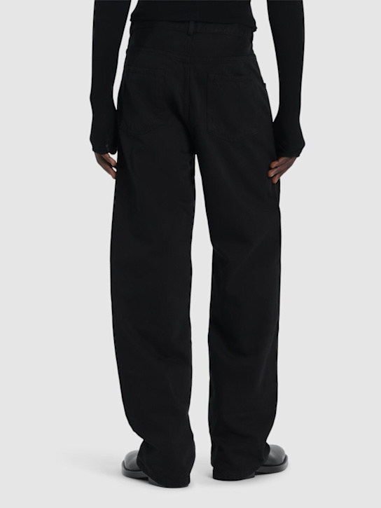 Ann Demeulemeester: Ronald 5 pocket cotton pants - Black - men_2 | Luisa Via Roma