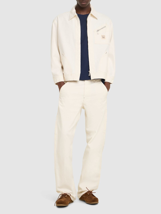 Roy Roger's: Natural Statement canvas pants - Natural - men_1 | Luisa Via Roma