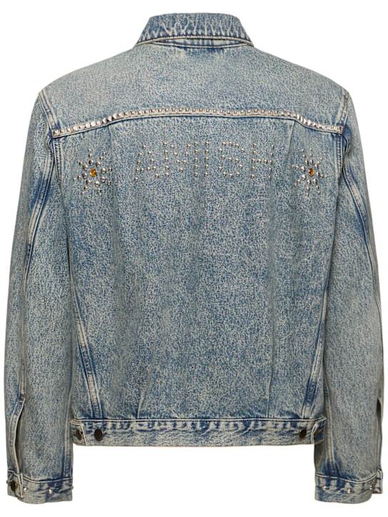 Amish: Dan Sablon gabardine denim jacket - Denim - men_3 | Luisa Via Roma