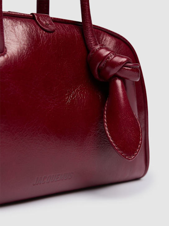 Jacquemus: Le Petit Turismo leather top handle bag - women_1 | Luisa Via Roma