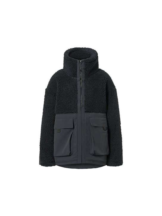 Molo: Recycled poly teddy jacket - ブラック - kids-boys_0 | Luisa Via Roma