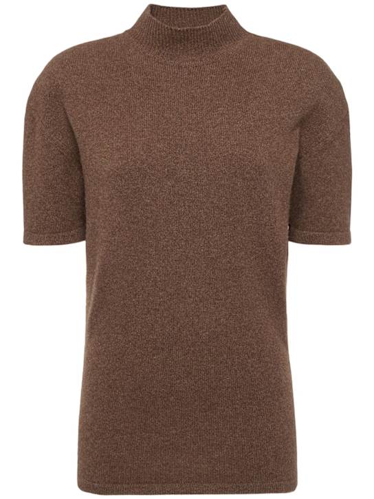Jacquemus: La maille castagna羊毛混纺毛衣 - 棕色 - women_0 | Luisa Via Roma